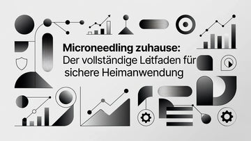 Professional header image for educational tutorial: Microneedling zuhause: Der vollständige Leitfaden für sic...