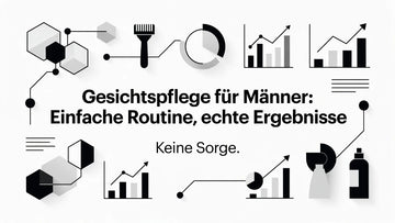 Professional header image for list-based article: Gesichtspflege für Männer: Einfache Routine, echte Ergebn...