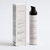 VELUMA Moisturising Day Cream 30ml bottle with a black pump next to its white packaging box, on a clean light gray background.
